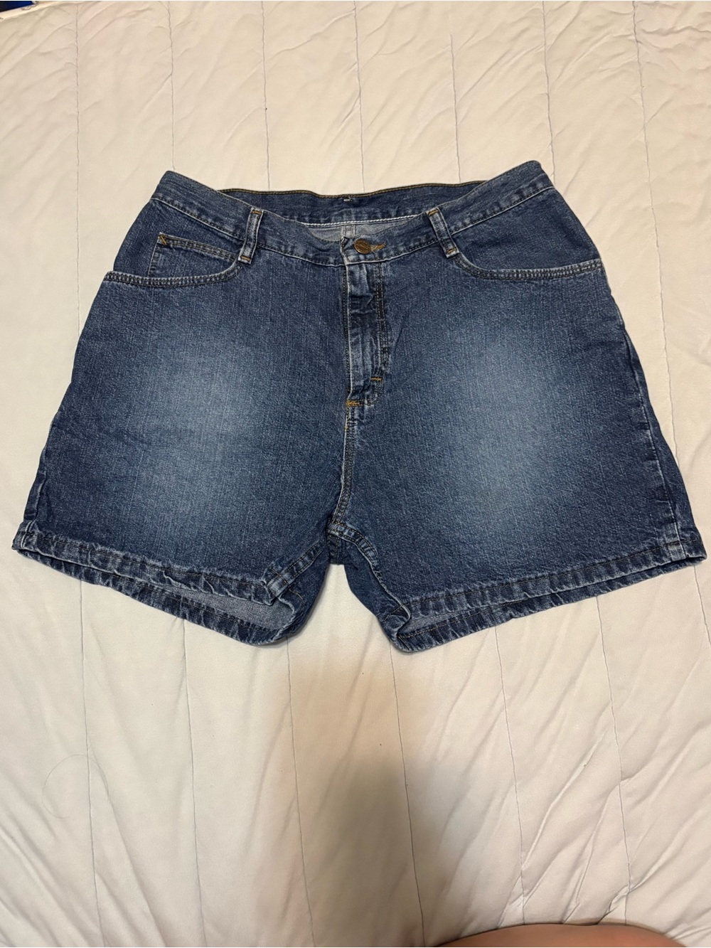 Riders by Lee Dark Blue High-Rise Denim Shorts